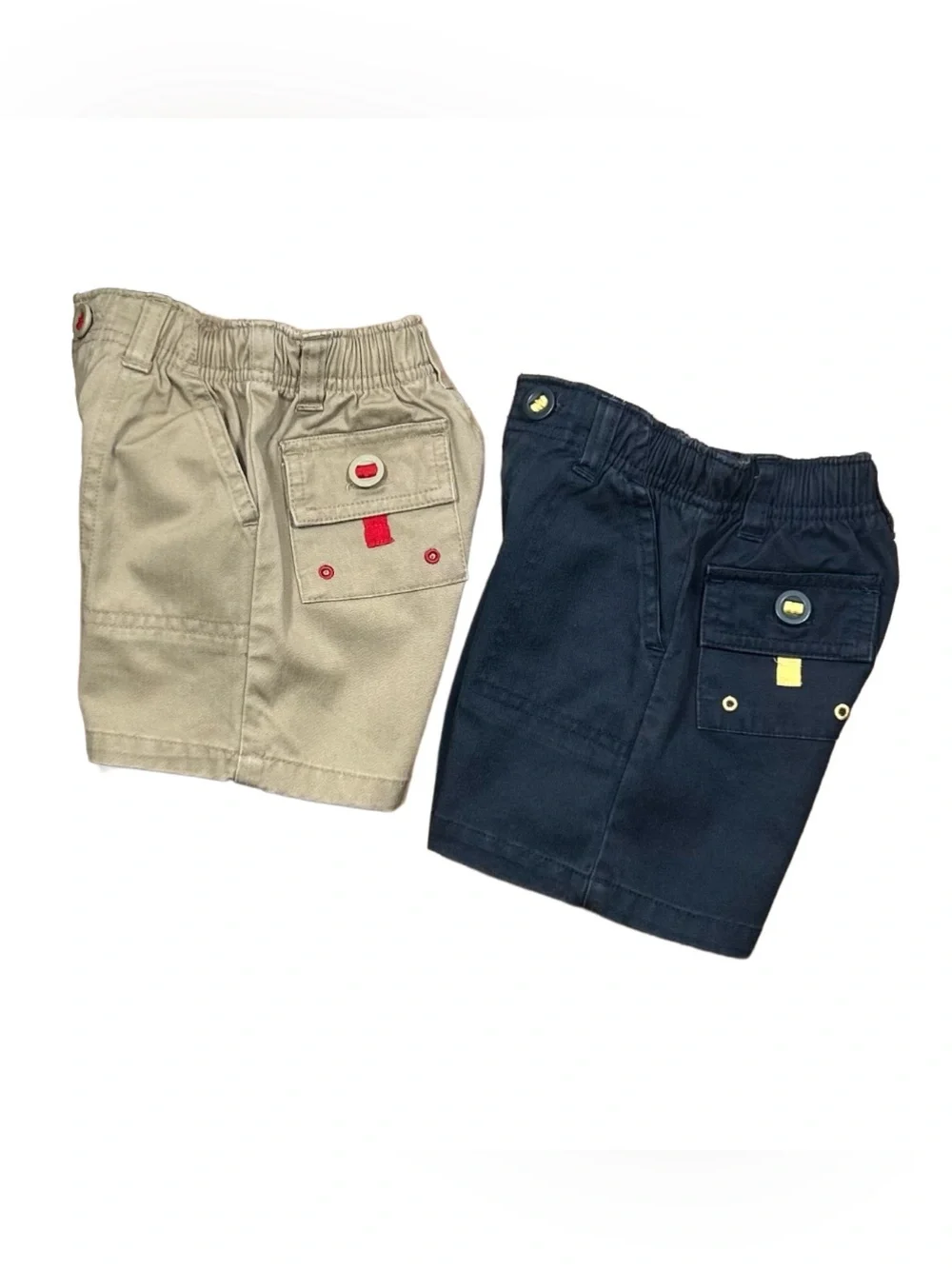 VINTAGE 90s GAP Baby Boys Utility Shorts Bundle Lot 2 Size 6–12 Months